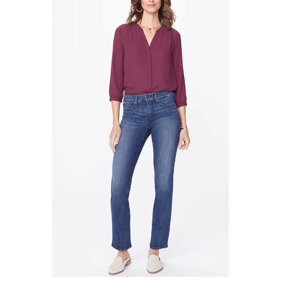 NYDJ Marilyn Straight Leg Jeans Lupine Wash Plus Size 18 - Picture 1 of 9